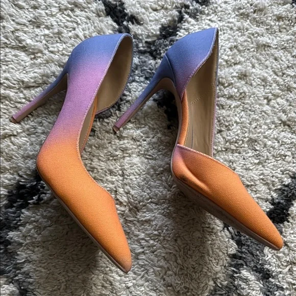 Shoe Dazzle Heel Stilettos Women’s Gradient Orange, Pink and Purple - Picture 1 of 5